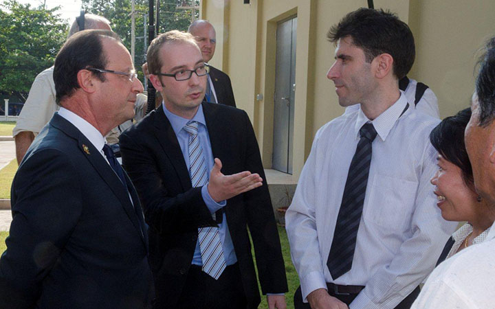 François Hollande meets with the CICML team